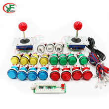 MAME Arcade Joystick DIY Kits Zero delay USB LED Encoder To PC Long shaft Joystick Controller LED Illuminated Push Button 2024 - buy cheap