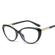 Óculos feminino de olho de gato, armação ótica de óculos para mulheres com prescrição vintage 2024 - compre barato
