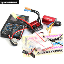 Hobbywing-cartão de programação para carro 1/16 1/18, sem escova, 30a, esc + motor kv4500 +, 2024 - compre barato