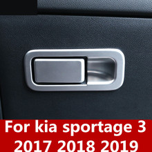 Cubierta de marco decorativo para guantera, pegatinas para asa de guantera, accesorios de estilo de coche para kia sportage 3, 2017, 2018, 2019 2024 - compra barato