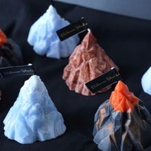 Molde de vela perfumado coreano, forma de iceberg tridimensional, hecho a mano, material artesanal 2024 - compra barato