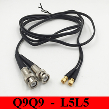 Double Q9 to L5 Connector Cable For Ultrasonic Flaw Detector Q9Q9 - L5L5 for Ultrasonic Equipment Flaw Det Cable Length 6 feet 2024 - buy cheap