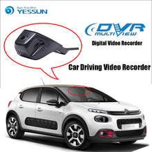 YESSUN for Citroen C3 Car Driving Video Recorder DVR Mini Control APP Wifi Camera Registrator Dash Cam Original Style 2024 - купить недорого