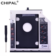 CHIPAL-carcasa de aluminio SATA 3,0 2nd HDD Caddy de 9,5mm para SSD de 2,5 pulgadas, carcasa de HDD para Lenovo ThinkPad T400, T500, W500, T410, CD, DVD ROM 2024 - compra barato