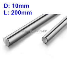 2pcs dia 10mm -  200mm chrome plated  Linear Round Shaft 2024 - buy cheap