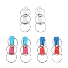 2pieces Detachable Pull Apart Quick Release Keychain Key Rings 2024 - buy cheap