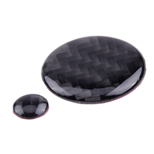 Kawall-capa com botão multimídia, capa e controle de decoração, em fibra de carbono, preto, para mazda 3 e 6 2024 - compre barato