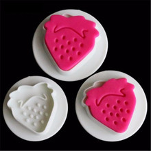 DIY strawberry stainless steel mold fondant baking tools Cookie Tools cake decoration tools Valentine's Day Easter 2024 - buy cheap