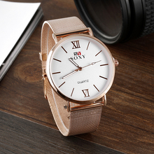 Soxy relógio de pulso masculino, relógio de pulso de aço rosé dourado luxuoso para negócios, relógios retrô masculinos de quartzo 2024 - compre barato