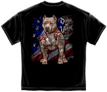 Military Dogs of Valor Service T-Shirt American Flag Defend Pit Bull 2019 New Arrival Summer Fashion 100% Cotton Design T Shirt 2024 - buy cheap