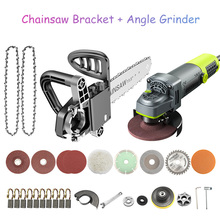 1300W Chain Saw Woodworking Power Tool Set with Chainsaw Bracket and Angle Grinder Support Cutting Wood/Tile Metal Polishing 2024 - compre barato