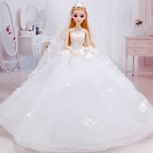 princess dolls Bobbi doll dress skirt tail large gift box 3D real eye children's day birthday gift toy girl Princess Bride 2024 - buy cheap