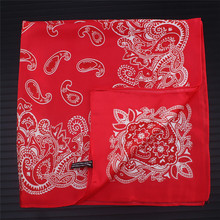 Pañuelo de seda Paisley para mujer, a la moda Pañuelo cuadrado, bufanda para la cabeza, banda para el cuello, pañuelo profesional 2024 - compra barato