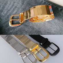 Cinturones de aleación de metal para hombres y mujeres, accesorios de cinturones de aleación de metal de Hebilla de metal/oro, plata, negro, nueva moda 2024 - compra barato