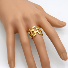 Punk Gold Color Female Anel Geometric Square Rings 316L Stainless Steel Finger Rings For Women Bague Wholesale Jewelry anillos 2024 - buy cheap