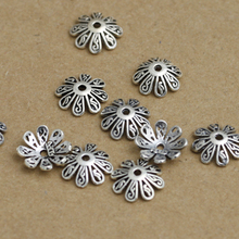 Handmade 925 Silver Beads Caps Jewelry DIY Bead Cap Sterling Silver Jewelry Accessories Carved Bead Cap 2024 - buy cheap