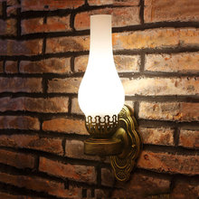 Chinese Wall Lamp Vintage Oil Wall Light Bar Corridor Pub Bedroom Porch Lamp Glass Retro Cafe Dining Room Iron Wall Lamp Bra 2024 - buy cheap