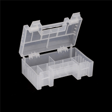 1PCS Clear White 15 X 9 X 5.5cm Plastic Battery Case Holder Storage Box Large Portable Hard For AA/AAA 2024 - buy cheap