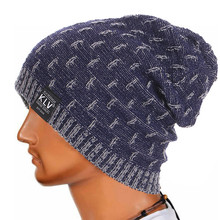 Men Women Warm Crochet Winter Wool Knit Ski Beanie Skull Slouchy Caps Hat male cap 2024 - buy cheap