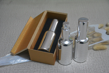 4pcs 50ml High temperature silver plated atomiser spray bottle With wooden box,empty refillable glass bottle, perfume subpackage 2024 - buy cheap