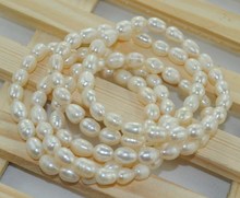 ELASTIC Fashion Freshwater REAL White Pearl Bracelet Bangle for Women Lady Girls Female Beautiful Jewelry 10pcs/lot 2024 - buy cheap