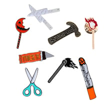 Инструмент, иконы, творческие, странные, брошки, молот, огненный нож, Demon cigetteenamel, заколки для одежды, нагрудные штырьки для мужчин и женщин, для сумки, бейджи, ювелирных изделий 2024 - купить недорого