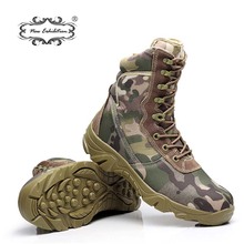 Botas masculinas camufladas estilo militar, botas de combate tático com estampa de pitão, calçados para trabalho ao ar livre l45 2024 - compre barato