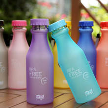 550ml Food Grade Plastic Water Bottle Sport Outdoor Drinking Bottle Cute Candy Color Leak-proof Milk Juice Water Bottle Cheap 2024 - buy cheap
