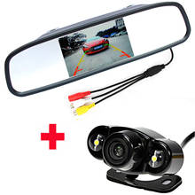Auto Parktronic 4.3" tft LCD Car Rearview Mirror Reversing Camera Monitor with Rear View Camera Video Parking Kit Night Vision 2024 - buy cheap