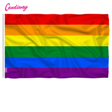 Homosexuality Rainbow Flag Polyester standard Flag Pride Peace Flags Gay Lesbian Stripe Men Women Parade 2024 - buy cheap