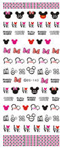 AS059 Fashion Water Transfer Nails Art Sticker 2018 Year Cartoon Harajuku Mouse Nail Wrap Sticker Tips Manicura stickers 2024 - buy cheap