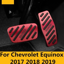 For Chevrolet Equinox 2017 2018 2019 car cover Aluminium alloy foot Gas/petrol/oil Brake Rest lamp trim Pedal Auto Accessories 2024 - buy cheap