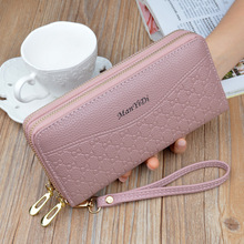 New Hot Sale Women Clutch Wallet Top Quality PU Leather Wallets Female Long Wallet Women Double Zipper Purse Coin Purse Carteira 2024 - buy cheap