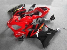 Molde de inyección en H para motocicleta, carenado rojo y negro para Honda CBR 600F4i 2001 2002 2003, CBR600 F4i 01 02 03 2024 - compra barato