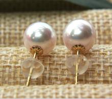 Natural 9-10mm AKOYA Japan Sea Pearl Stud Earrings Classic Genuine Round Pearl Jewelry 2024 - buy cheap