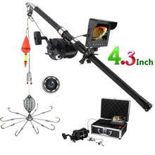 4. monitor de cores para pesca subaquática com câmera de vídeo, 8 peças, luzes led para infravermelho com ganchos de pesca 2024 - compre barato