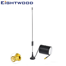 Eightwood Car DAB+ Radio Antenna 100KHz-1766MHz MCX Male Magnetic Aerial 5m Cable for RTL SDR RTL2832U R820T2 USB Stick Dongle 2024 - buy cheap