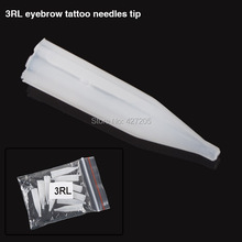 Ceja desechable de plástico para tatuaje, kit de máquina de tatuaje y maquillaje permanente, 3RL, 100 Uds. Por paquete, suministro, envío gratis 2024 - compra barato