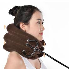 Three-layer Cervical Device Inflatable Health Cervical Care Neck Therapy Massager Tool Traction Device Home Medical Correction 2024 - compre barato