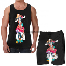 Summer Casual funny print men Tank Tops Women Monogatari - Ononoki  men Board beach shorts women sets fitness sleeveless vest 2024 - buy cheap