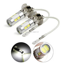 10Pcs/Lot High Power H3 LED 5630 led Super Bright H3 Car Vehicle LED White Day Driving Fog Light Bulb Lamp 2024 - buy cheap