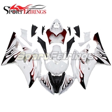 Fairings For Yamaha YZF600 R6 08 09 10 11 12 13 14 2008 - 2014 ABS Motorcycle Fairing Kit White Red Flame Bodywork Cowlings New 2024 - buy cheap