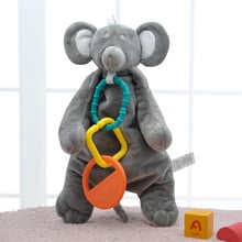 Baby Toys 0 12 Months Teether Elephant Soother Security Blanket Plush Stuffed Animal Toys for Newborn Baby Brinquedos Para Bebe 2024 - buy cheap