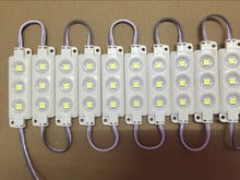 500PCS/LOT  SMD 5050 3 leds module for outdoor advertising lighting 12V  white module 2024 - buy cheap