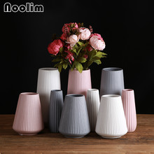 Classic Mediterranean Style Ceramic Vase Modern Simple Porcelain Tabletop Vase Creative Artificial Flower Container Home Decor 2024 - buy cheap