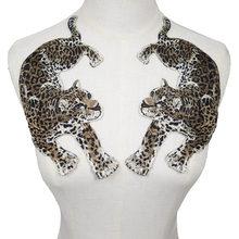 Patches de cabeça de leopardo para roupas, patches bordados diy para costura para roupas, acessórios de decoração 2024 - compre barato