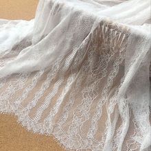 1.5 m wide fine mesh eyelash lace fabric DIY wedding dress shawl veil accessories 3meter length 2024 - buy cheap