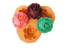 New style beautifull rose  modelling silicon fondant Cake decoration mold wholesale fondant mold chocolate mold 2024 - buy cheap