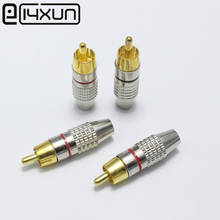 20Pcs RCA Male Plug Solderless Audio Video Speaker Adapter Gold Plated Locking Connector 2024 - buy cheap