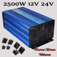 2500W Off Grid inverter 12V 24V DC to AC 110V or 230V, Pure Sine Wave Solar Wind Power Inverter 2500W with 5000W Peak Power 2024 - buy cheap